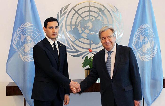 Президент Туркменистан и генсек ООН отметили эффективность многолетнего сотрудничества