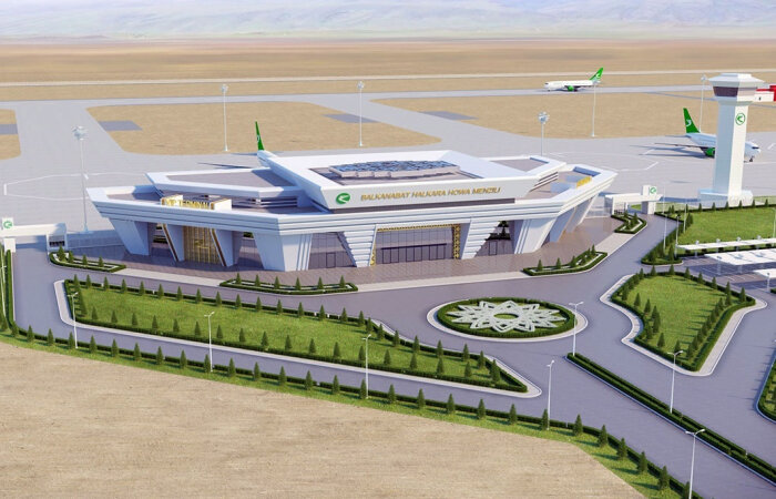 Строительство аэропорта Джебел в Туркменистане завершится в конце этого года