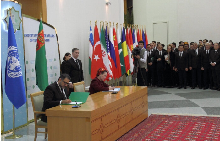 Туркменистан подписал документы со структурными подразделениями ООН