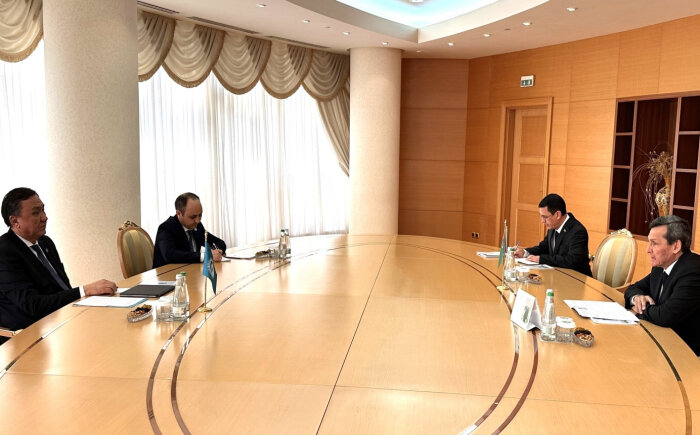 Министр иностранных дел Туркменистана встретился с генсеком ОТГ