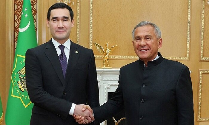 Президент Туркменистана поздравил Рустама Минниханова с 67-ым днём рождения