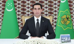Президент Туркменистан выступил на открытии автодороги Теджен-Мары